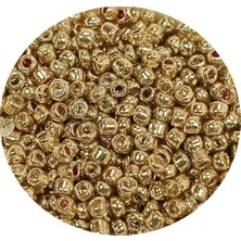 TeOra Store Dökme Cam Kum Boncuk (11/0) 2 mm - 20 Gram -  Altın - BNC024