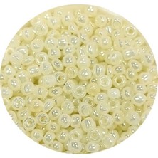 TeOra Store Dökme Cam Kum Boncuk (11/0) 2 mm - 60 Gram -  Krem - BNC047
