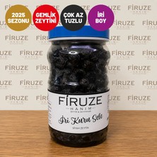 Firuze Hanım Zeytinleri İri Kuru Sele Siyah Zeytin - Çok Az Tuzlu - Gemlik Tipi Trilye - 1kg
