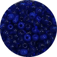 TeOra Store Dökme Cam Kum Boncuk (8/0) 3 mm - 20 Gram - Koyu Mavi - BNC178