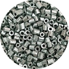 TeOra Store Kesme Cam Boncuk 2mm - 60 Gram - Mat Gümüş - BNC381