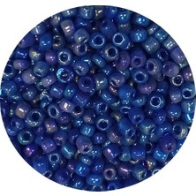 TeOra Store Dökme Cam Kum Boncuk (11/0) 2 mm - 20 Gram -  Koyu Mavi - BNC017