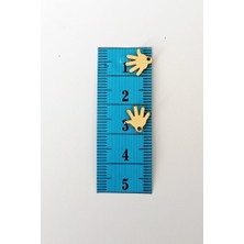 TeOra Store Oya Abiye Bileklik Kolye Pleksi Metalik Plastik Pul Altın Renk 24 Gram 300 Adet - BNC545