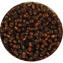 TeOra Store Dökme Cam Kum Boncuk (11/0) 2 mm - 60 Gram -  Çok Koyu Turuncu - BNC064