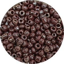 TeOra Store Dökme Cam Kum Boncuk (8/0) 3 mm - 20 Gram - Parlak Koyu Kestane - BNC168