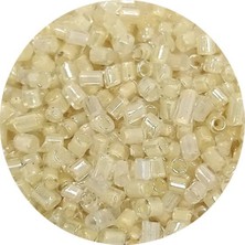 TeOra Store Kesme Cam Boncuk 2mm - 20 Gram - Şeffaf Krem -BNC339