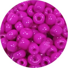 TeOra Store Dökme Cam Kum Boncuk Büyük Boy (6/0) 4 mm - 60 Gram - Fuşya - BNC135