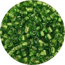 TeOra Store Dökme Cam Kum Boncuk (8/0) 3 mm - 20 Gram - Şeffaf Çimen Yeşili - BNC154