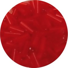TeOra Store Uzun Boru Kesme Boncuk Çap 2mm Uzunluk 10 mm - 20 Gram - Kırmızı - BNC245