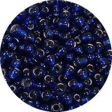 TeOra Store Dökme Cam Kum Boncuk (8/0) 3 mm - 60 Gram - Şeffaf Lacivert - BNC207