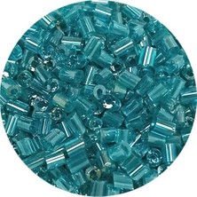 TeOra Store Kesme Cam Boncuk 2mm - 60 Gram - Şeffaf Turkuaz - BNC364