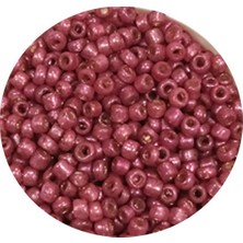 TeOra Store Dökme Cam Kum Boncuk (11/0) 2 mm - 60 Gram -  Koyu Pembe - BNC046