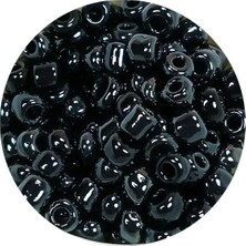 TeOra Store Dökme Cam Kum Boncuk Büyük Boy (6/0) 4 mm - 20 Gram - Siyah - BNC084