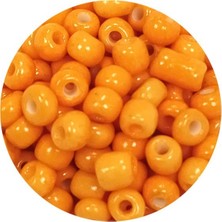 TeOra Store Dökme Cam Kum Boncuk Büyük Boy (6/0) 4 mm - 20 Gram - Açık Turuncu - BNC095