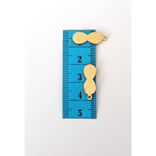 TeOra Store Oya Abiye Bileklik Kolye Pleksi Metalik Plastik Pul Altın Renk 8 Gram 40 Adet - BNC480
