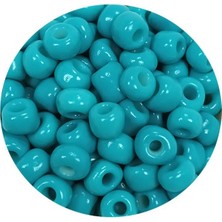 TeOra Store Dökme Cam Kum Boncuk Büyük Boy (6/0) 4 mm - 60 Gram - Camgöbeği Yeşili - BNC118