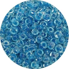 TeOra Store Dökme Cam Kum Boncuk (8/0) 3 mm - 60 Gram - Şeffaf Gök Mavi - BNC214