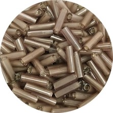 TeOra Store Uzun Boru Kesme Boncuk Çap 2mm Uzunluk 10 mm - 60 Gram - Duman - BNC292