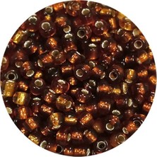 TeOra Store Dökme Cam Kum Boncuk (8/0) 3 mm - 20 Gram - Şeffaf Kahve - BNC157
