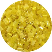 TeOra Store Kesme Cam Boncuk 2mm - 20 Gram - Koyu Sarı -BNC337