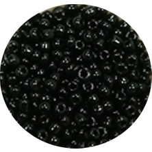 TeOra Store Dökme Cam Kum Boncuk (11/0) 2 mm - 60 Gram -  Siyah - BNC045