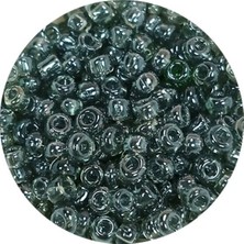 TeOra Store Dökme Cam Kum Boncuk (8/0) 3 mm - 60 Gram - Şeffaf Gri - BNC215