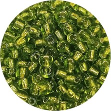 TeOra Store Dökme Cam Kum Boncuk (8/0) 3 mm - 20 Gram - Şeffaf Yeşil - BNC167