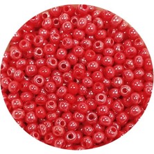 TeOra Store Dökme Cam Kum Boncuk (11/0) 2 mm - 20 Gram -  Kırmızı - BNC004