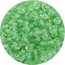 TeOra Store Dökme Cam Kum Boncuk (8/0) 3 mm - 60 Gram - Şeffaf Açık Yeşil - BNC191