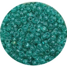 TeOra Store Dökme Cam Kum Boncuk (11/0) 2 mm - 20 Gram -  Şeffaf Yeşil - BNC014