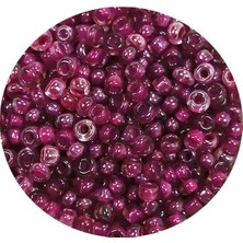 TeOra Store Dökme Cam Kum Boncuk (11/0) 2 mm - 60 Gram -  Mor - BNC040
