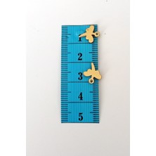 TeOra Store Oya Abiye Bileklik Kolye Pleksi Metalik Plastik Pul Altın Renk 24 Gram 270 Adet - BNC555