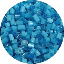 TeOra Store Kesme Cam Boncuk 2mm - 20 Gram - Mat Mavi -BNC338