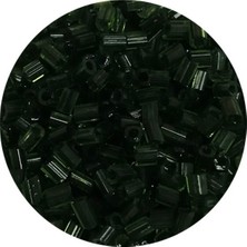 TeOra Store Kesme Cam Boncuk 2mm - 20 Gram - Şeffaf Koyu Yeşil -BNC319