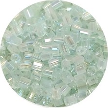 TeOra Store Kesme Cam Boncuk 2mm - 60 Gram - Şeffaf Beyaz - BNC368