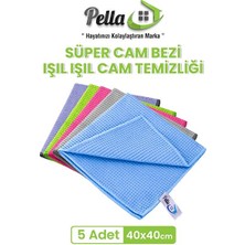 5'li Süper Mikrofiber Cam Bezi (40X40 Cm) – Evinizdeki Yeni Temizlik Yardımcınız!