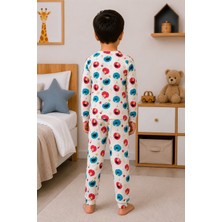 Monox %100 Pamuk Unisex Çocuk Pijama Takımı – Uzun Kollu