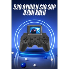 2.4 Inç Ekran 520 Oyunlu Retro Temalı Kablosuz Oyun Kolu El Atarisi - Lisinya