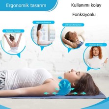 Ergonomik Boyun Masaj Yastığı – Servikal Traksiyon Destekli, Omurilik Ortopedik Yastık ( Lisinya )