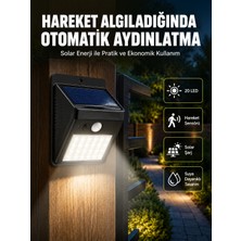 Hareket Algılamalı Solar LED Güvenlik Lambası Yeni Nesil - Lisinya