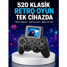2025 A Kalite S10 Gamepad 520 Oyunlu Tv Bağlantılı Retro Atari Konsolu Yeni Nesil - Lisinya