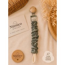 Drsn Ticaret Nünüco Atelier El Yapımı Emzik Askısı | %100 Pamuk Kumaş | Bpa Içermez Klips | Güvenli Emzik Tutucu