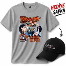 BarsDepo Straykids Thıs That Tişört, Premıum Kalite Unisex Çocuk / Yetişkin (Şapka Hediyeli)