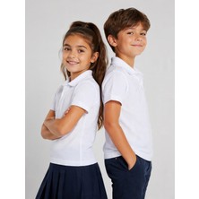Alg Life POLO YAKA OKUL TİŞÖRT BEYAZ KISA KOL ÇOCUK - 6 - 17 YAŞ