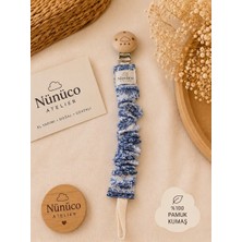 Drsn Ticaret Nünüco Atelier El Yapımı Emzik Askısı | %100 Pamuk Kumaş | Bpa Içermez Klips | Güvenli Emzik Tutucu