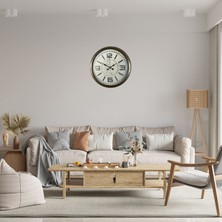Nurton Eskitme Royal 40 cm Metal Duvar Saati