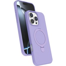 Nurton Mey Ithalat®   iPhone 16 Pro Max Regal Magsafe Standlı Kapak - Lila