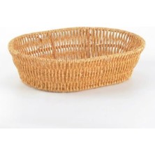 Belirtilmemiş El Yapımı Doğal Hasır Sepet - Oval Çok Amaçlı Ekmeklik ve Düzenleyici (20,5 x 20,5 x 7 Cm)