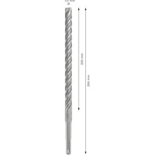 Belirtilmemiş 1x Pro Sds Plus-5x Kırıcı Delici Delme Ucu (Donatılı Beton, Beton, Ø 13,00 Mm, Professional Aksesuar Kırıcı Delici)