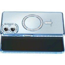 Nurton Mey Ithalat®  Samsung Galaxy A07 4g Joke Simli Magneticsafe Kılıf - Mavi